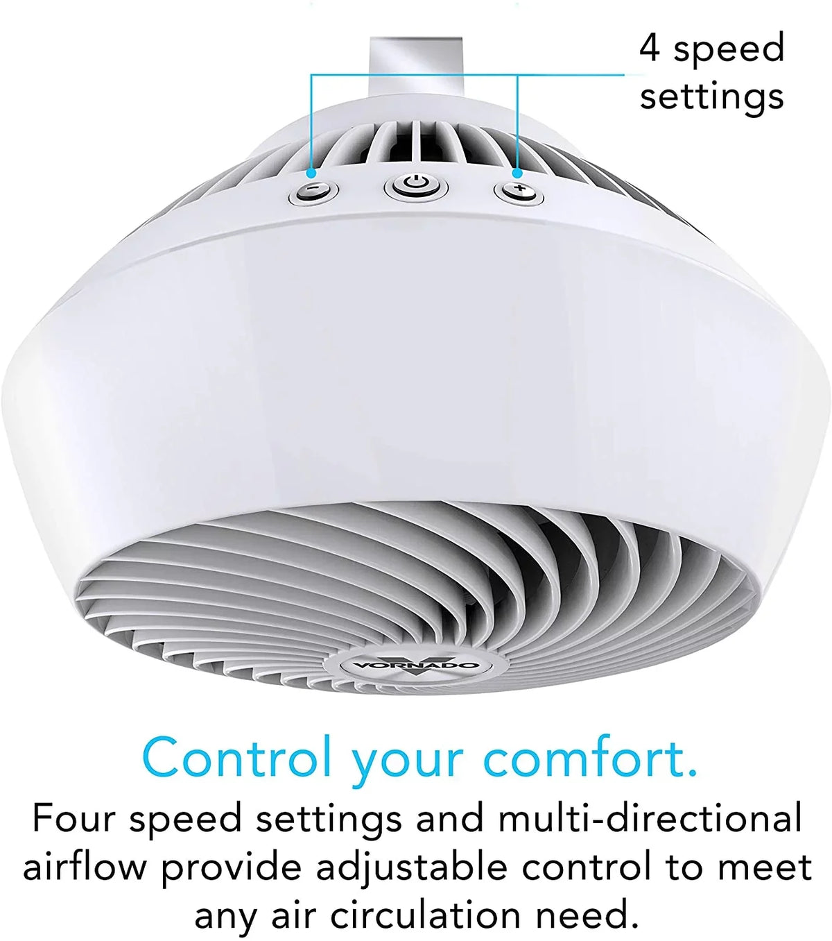 speeds, White with Whole Circulator Vornado Air 560-Medium, Room 4 560
