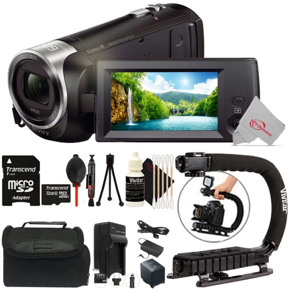 HD Camcorder Bundle Teds Top Handycam HDR-CX405 Accessory