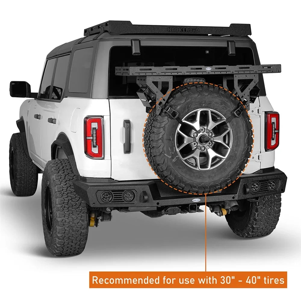 RV Wrangler Jeep Spare TJ Hooke Utility 1976-2024 Bronco Ford classic Tire JL Fit JK Road YJ Basket