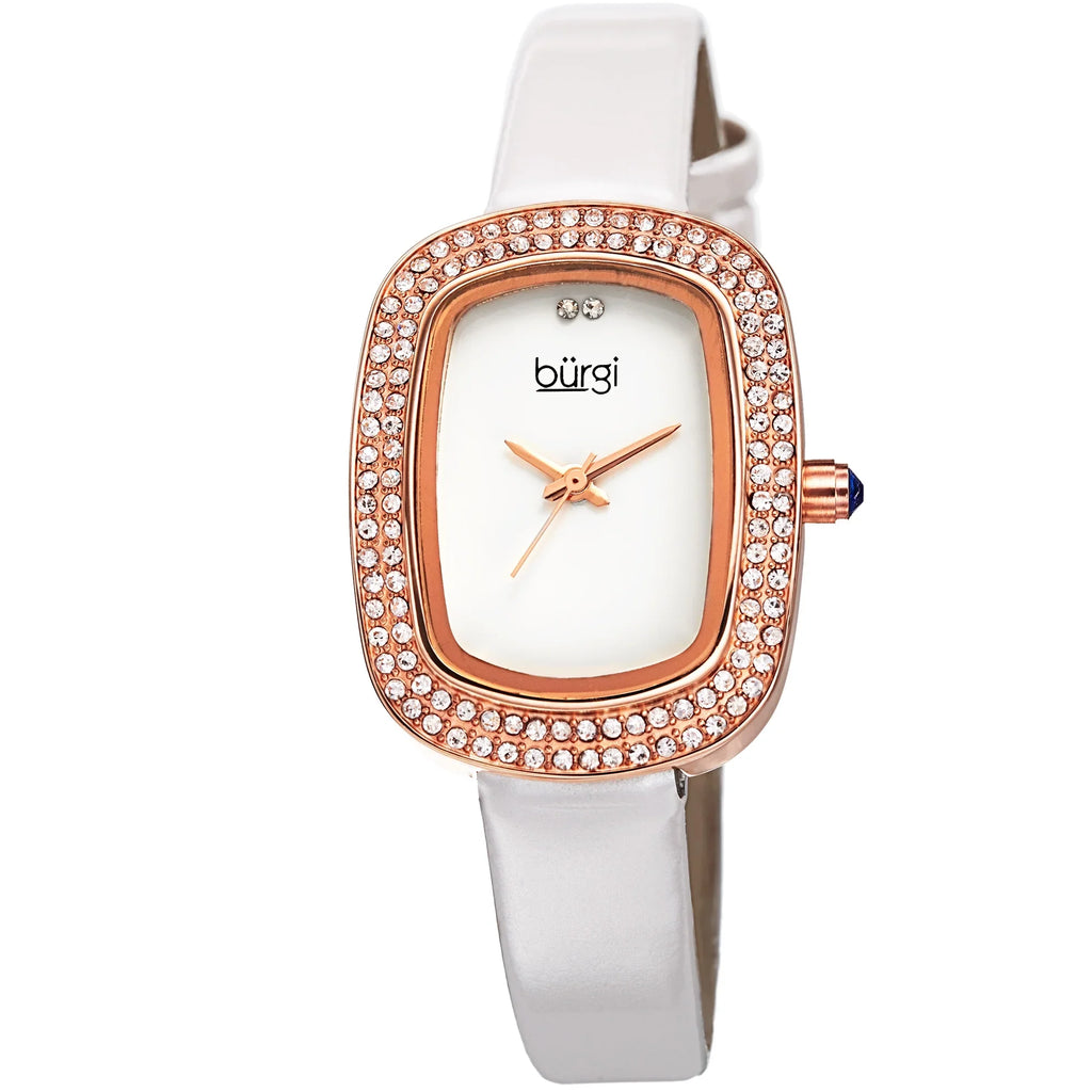 trendy Women's Rose-Tone Watch Crystal Quartz Swiss Strap