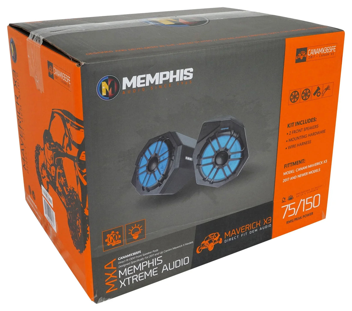 X3 CANAMX365FE (2) 2017+ Can trendy Speakers+Pods+LED Speakers+Amp For Tower Memphis Am