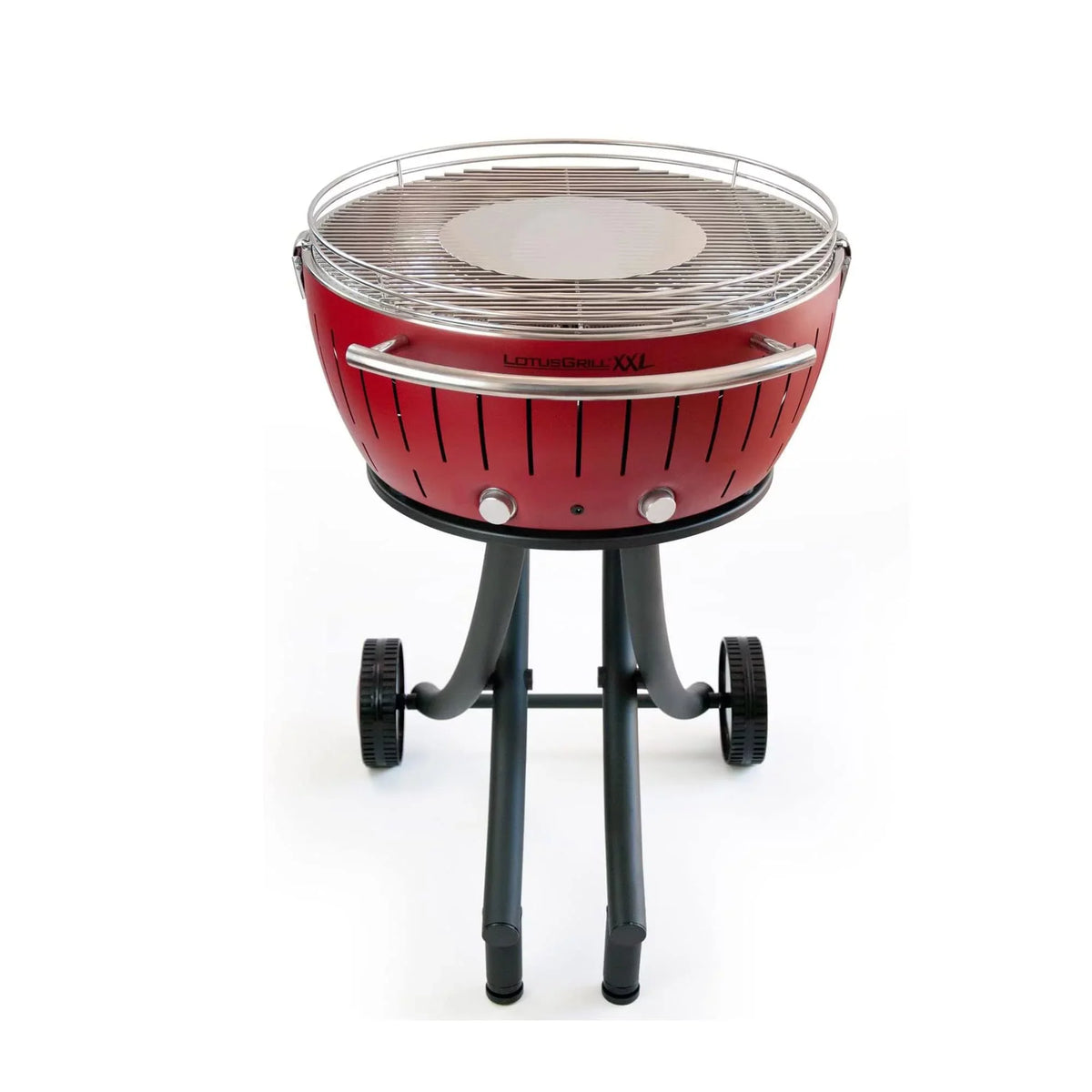 Glass Dining Cover with Lid high quality Stand Outdoor Red for - Smokeless LotusGrill Barbecue and