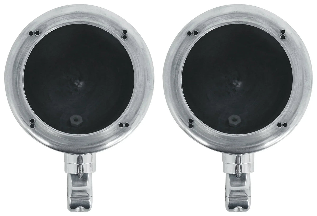 ATV/UTVCART (2) Tower Audio trendy Speakers+MTX Amp 4" For 2-Channel Chrome Polk