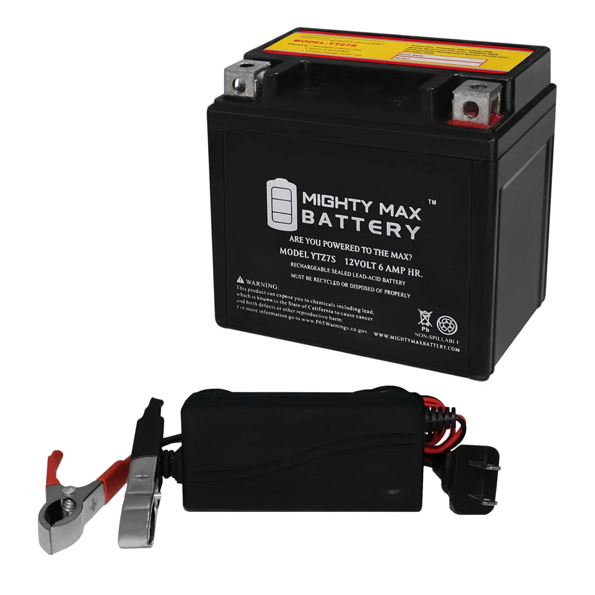 12V Replacement + YTZ7S SX 505 compatible Battery 6AH KTM trendy Charger ATV with 12V 1Amp 2008-2012