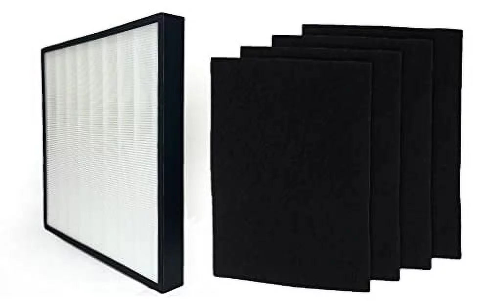 Large Set Purifier For Extra Carbon 4 | Whispure HEPA with WPPRO2000 Pollen Odor, Air Activated trendy 1 8171510K | Remove Pre True Replacement Compatible Whirlpool Plus Set 1183050K Filter Nispira Smoke |
