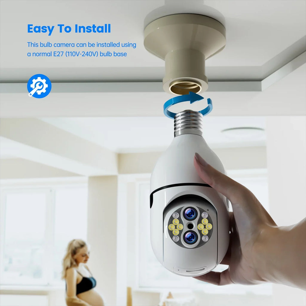 Security Light E27 Outdoor 3 PTZ 10X Hybrid Bulb special edition Zoom Toguard Surveillance Lens Pack Dome Camera Connector Dual Camera SC11 Wireless