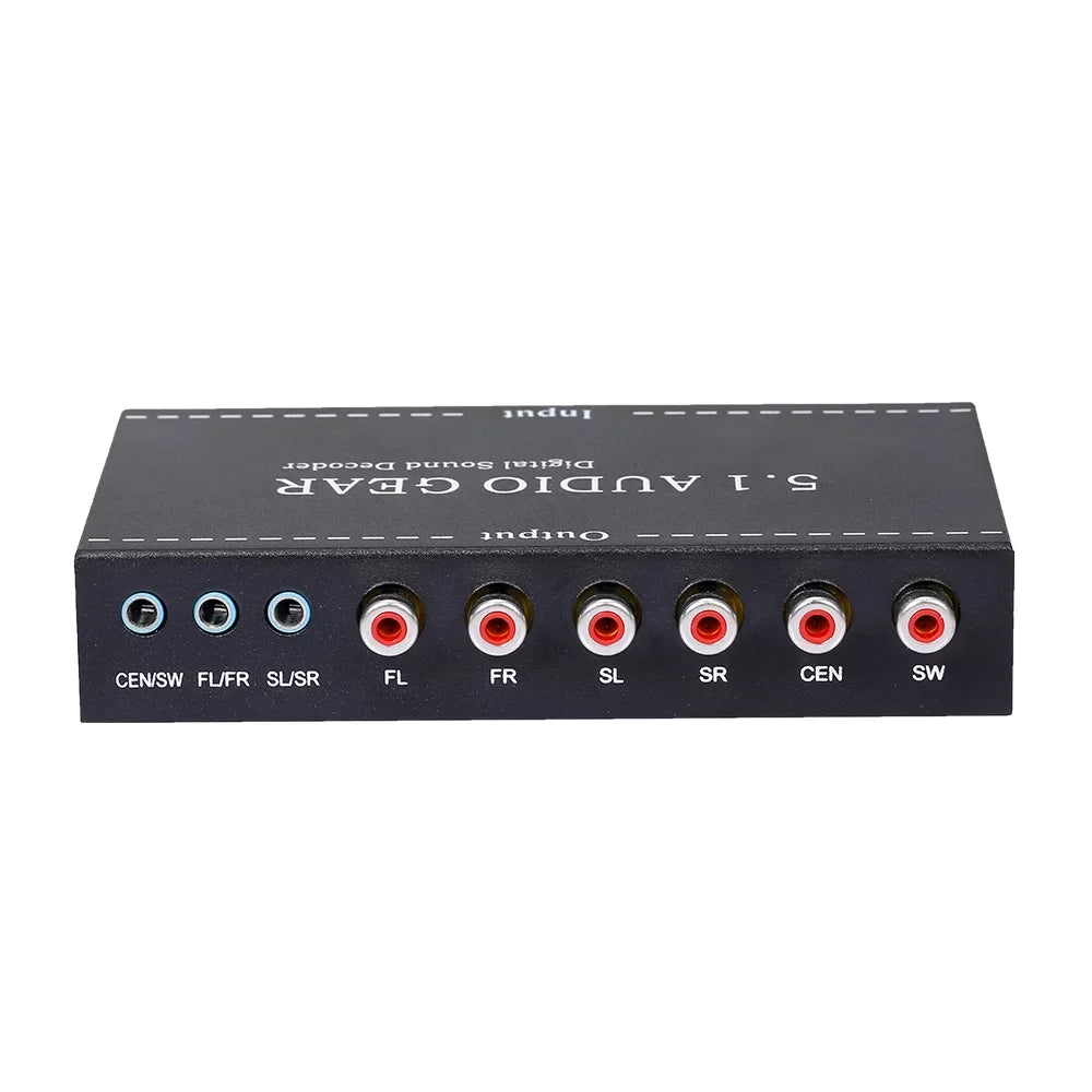 NK-A6L Audio Dolby Plug for Gear Audio Digital Digital Output Replacement Audio Converter 5.1 Decoder Walmeck AC-3 Sound 3.5mm