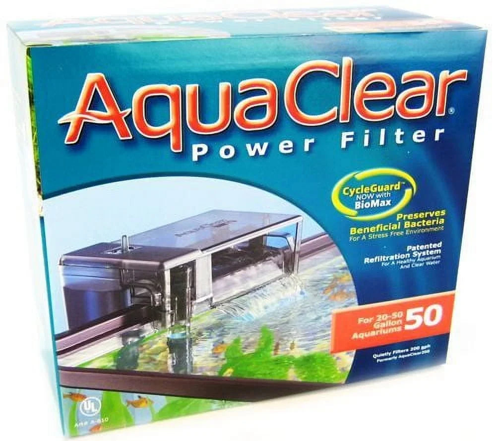 4 Pack Filter 20-50 Gallon Aquaclear of - 50 (200 Tanks) Aquaclear Power GPH