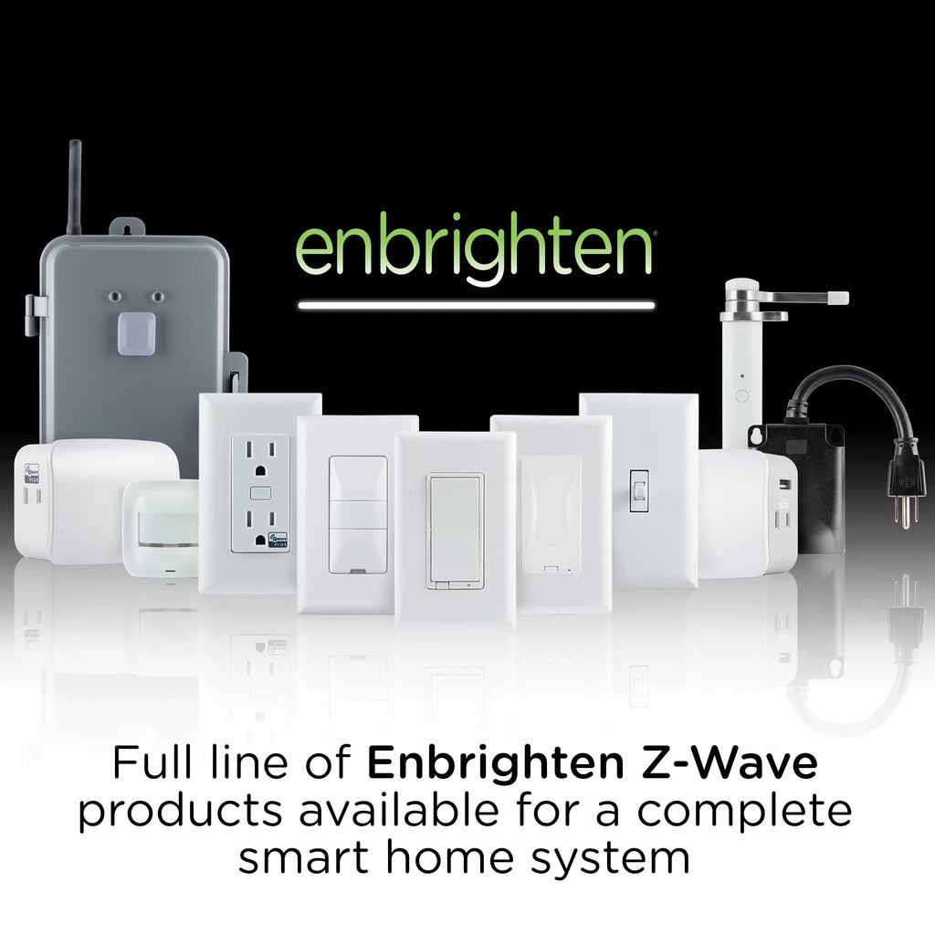 Required, Switch, Toggle Enbrighten Plus Light Smart Z-Wave White Z-Wave Hub 46202,