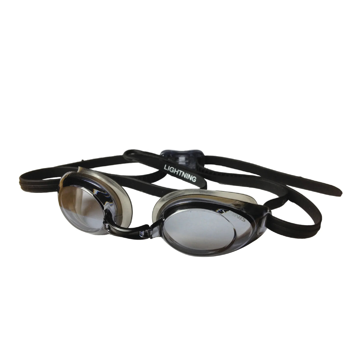 4 Goggles Goggles Nose - Watertight Goggles Silicone Interchangeable Black/Smoke Competitive Swim Adjustable Goggles Adult with Straps - Pieces for and Swim Lightning with Women Swimming - - Men FINIS