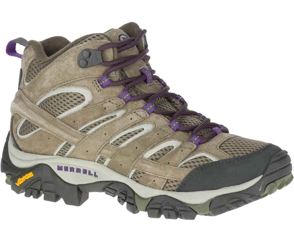 Moab Mid Hiking Women's 8.5 Olive, Shoes, Ventilator 2 Merrell Wide Size