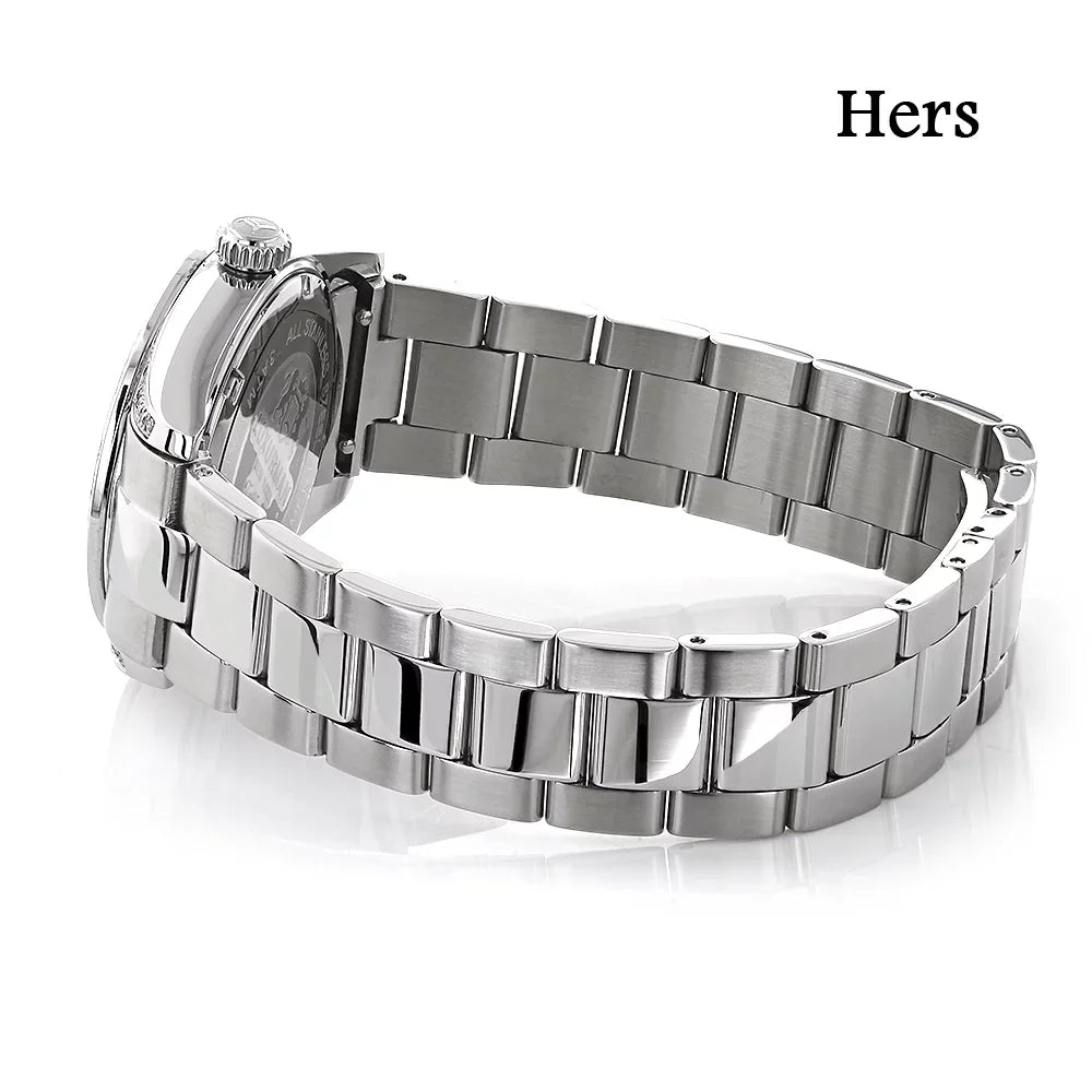 Watches: Watch Pltd His high quality White Set 3.5ct Gold Diamond and Hers