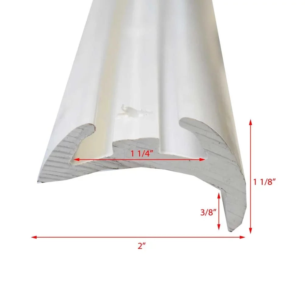 Rigid | White 2 Boat Metals Taco 1/8 Rub FT) V21-9677 (26 x 1 high quality Rail