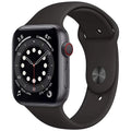 6 - Aluminum Watch - Series Case Sport - Fair Band Pre-Owned 44mm GPS Gray Black (2020) Space
