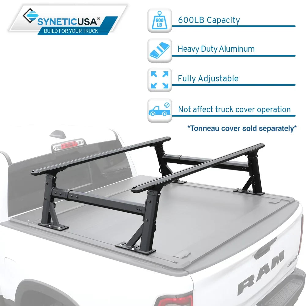 Heavy Duty Overhaul Syneticusa HD Ladder Rack Height Truck Bed Adjustable