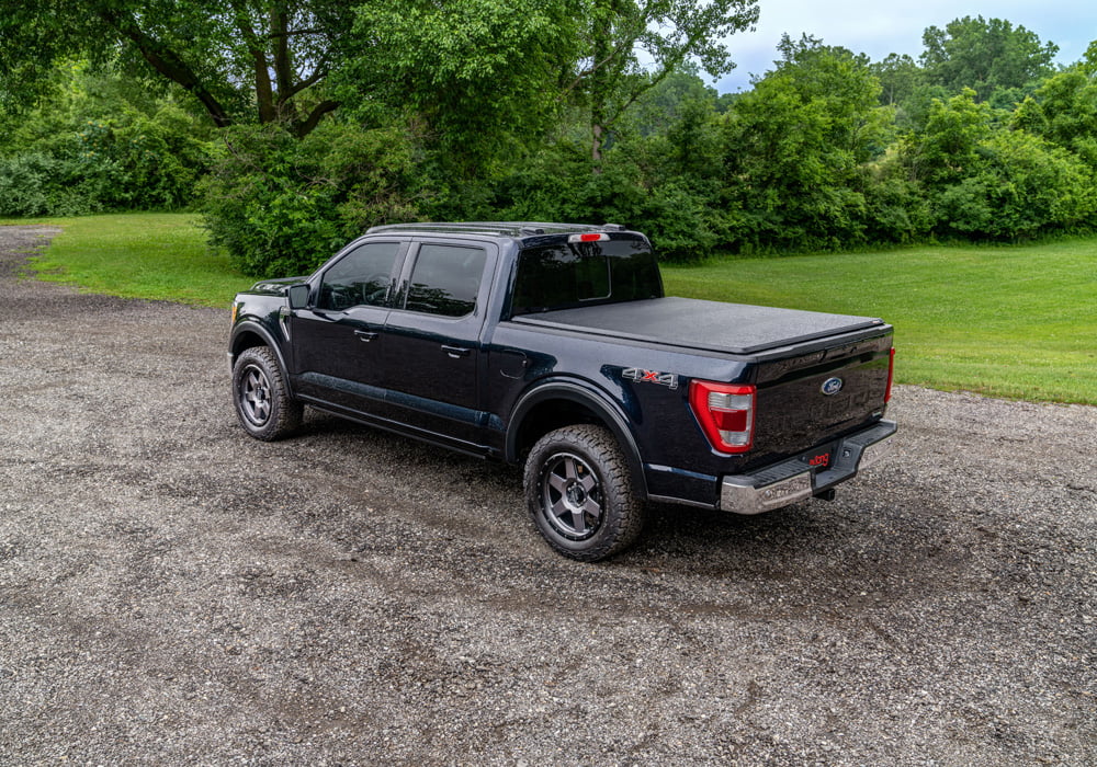 with Cover | 1500 Bed (Split) 2019 Folding Truck Compatible - Tonneau w/ w/o e-Series 2024 by Soft (76.3") Multi-Function Trifecta Bed 4" and Taiate Ram high quality Dodge | RealTruck 6' Extang 77422