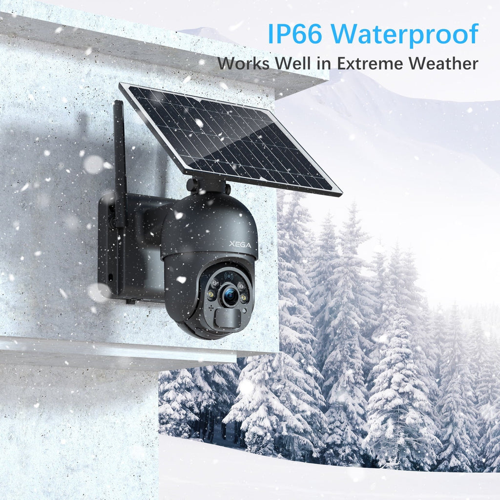 Cellular 95° Pan Power 14400mAh Night Solar/Battery Camera 3G/4G Rechargeable LTE Security 355° 4X Xega 2-Way with Need Outdoor 2K Talk, No SIM Wireless Zoom, Wifi Battery, Vision, IP66, Card, Tilt,