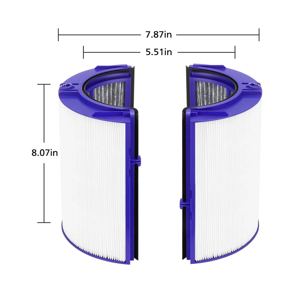 Carbon Purifier DP04, and 2-in-1 HP04 Activated Air Filter HEPA Pure True Purifying Fan special edition 360° Cool for Filter TP04 Replacement