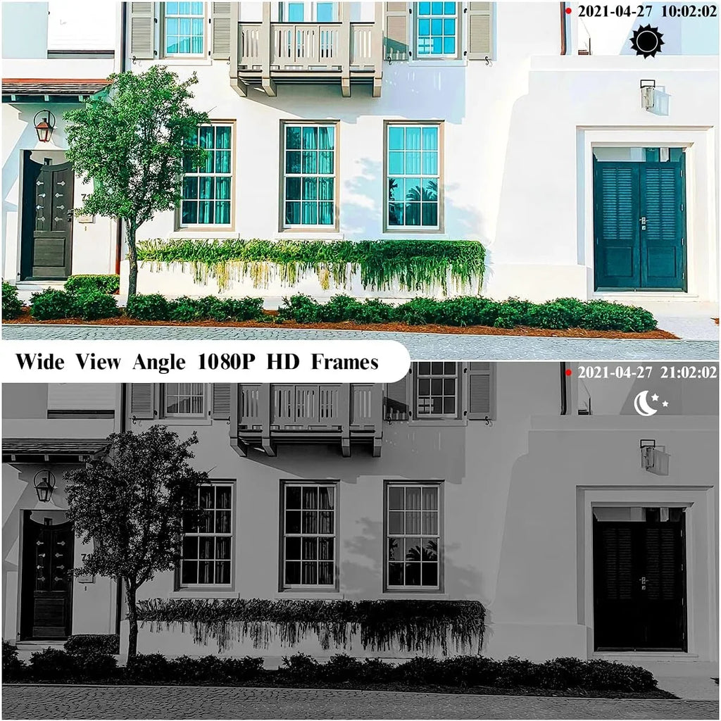 Detection, with Two-Way WiFi Camera, Camera, Vision & Security Wireless Solar Rechargeable Night new PIR Powered IP Battery Audio》Outdoor Panel, Solar Camera Surveillance Home Waterproof, Motion 《Truly