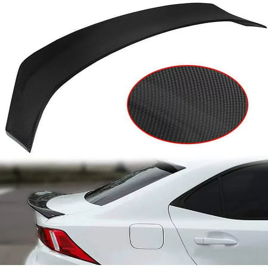 Kojem Trunk Rear Wing IS300 Carbon IS350 Fiber Lexus Spoiler | Compatible Plastic Durable Style with trendy Lid 14-20 IS200T IS250