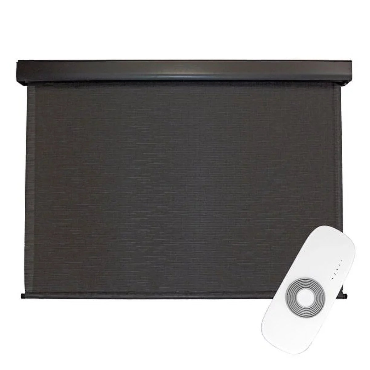 Keystone Brown) Outdoor Patio Wide Shade PVC Sun (Dark 10ft Fabrics Motorized