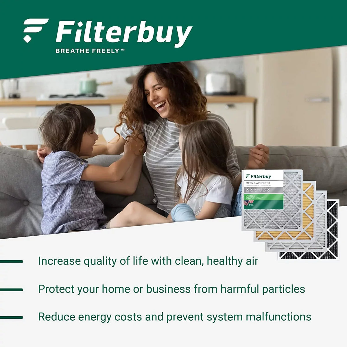 (2-Pack) Filters HVAC MERV 11 AC Pleated Filterbuy 12x36x2 Air Furnace
