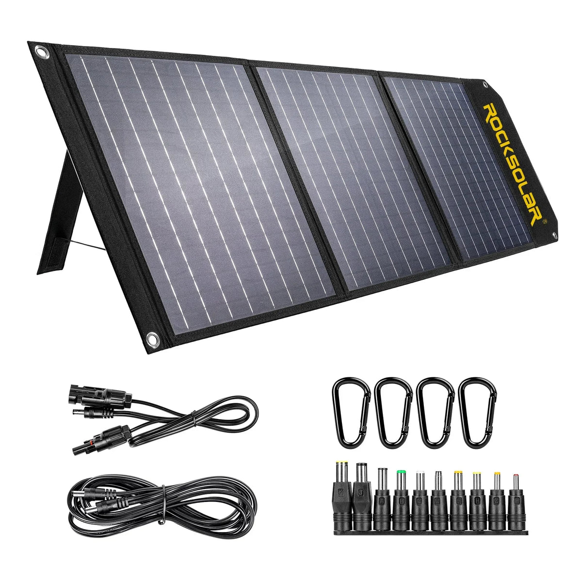 Solar ROCKSOLAR Portable Station 400W Generator Foldable Kit a Nomad Power with Panel Solar 60W