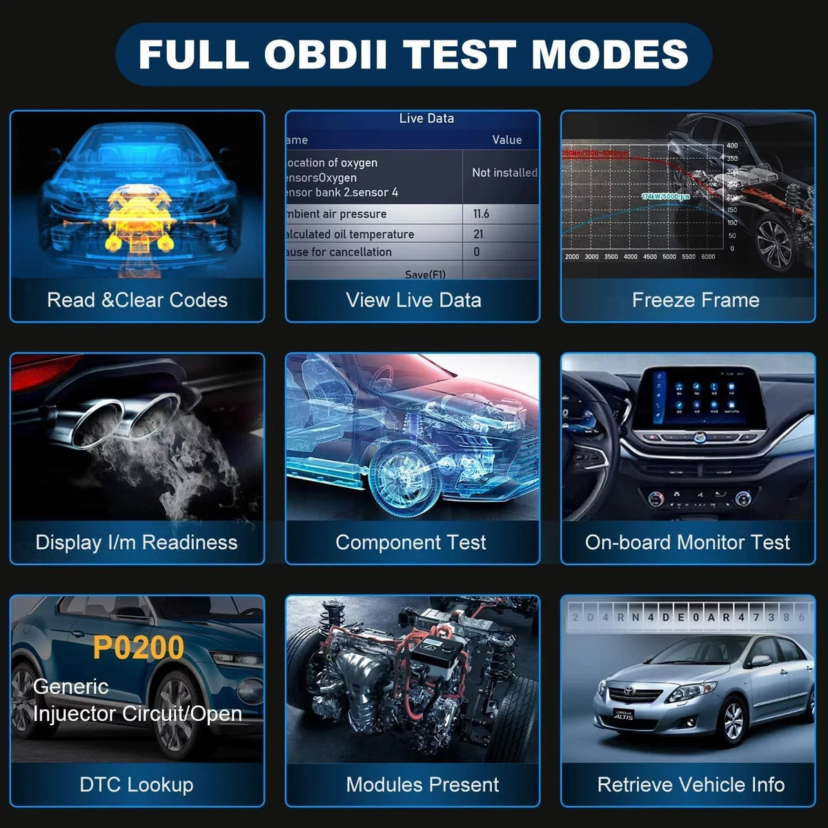 OBDII Scanner Coding AutoVIN ABS Reset EPB Foxwell Reset Car BMS NT624 Reader OBD2 8 Elite System Injector DPF SAS Tool Diagnostic All Bleeding Scan Calibration Automotive Scanner Code Oil Throttle