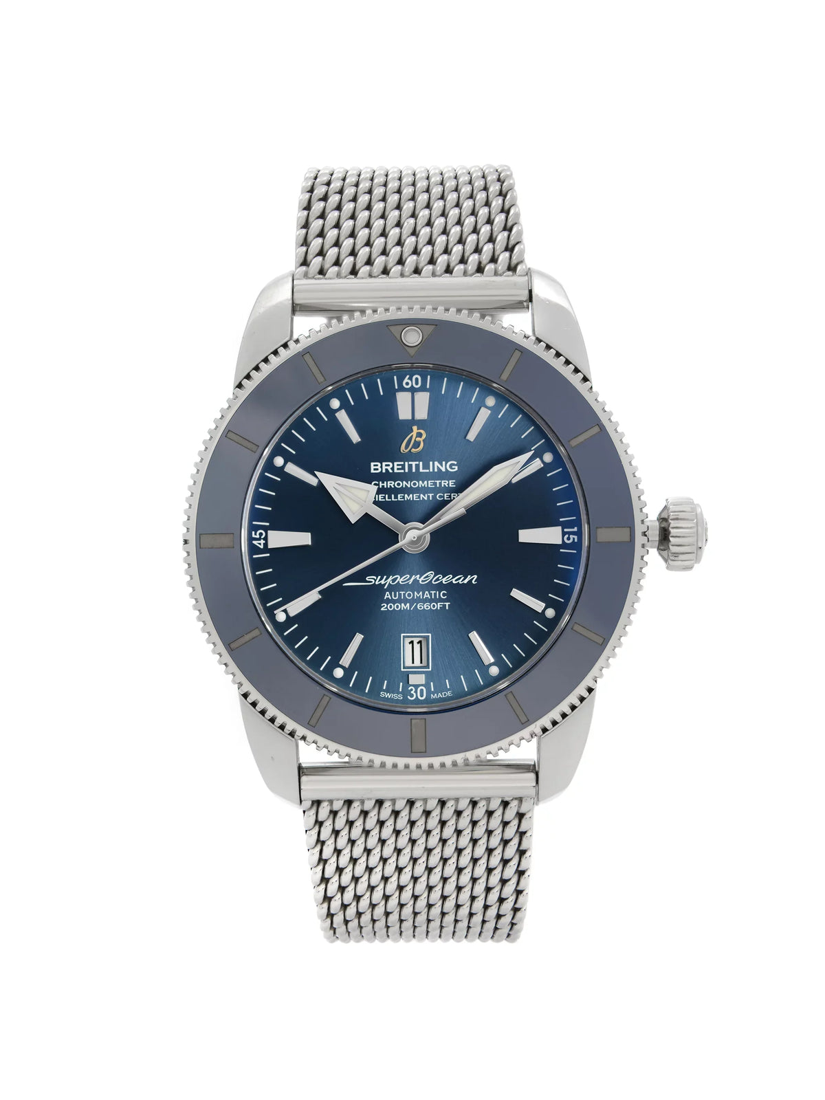 Automatic Steel Heritage Mens Dial Breitling Super AB2020161C1A1 Watch Blue