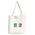 Shopping Canvas Satchel Name Country Italy Handbag Flag classic Bag Tote Casual