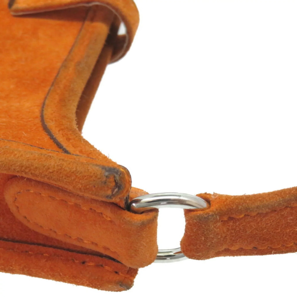 Bag H Dobris Orange □ (Fair) new TPM Pre-Owned Engraved Evelyn 0069HERMES Hermes Shoulder