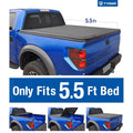 Truck Track w/o Ford Cargo 09-14 (66 Stepside) Pickup Tonneau special edition Raptor Series) Cover Bed Tri-Fold Fit (NOT TYGER 2013 inch) 2012 Utility Trifold 2011 (NOT feet For 5.5 Cover TG-BC3F1019 Tonno F-150 2010