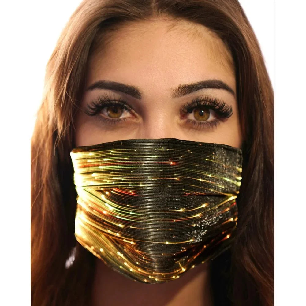 Party Mask classic 106332 LED Western Black Fashion Inc. -