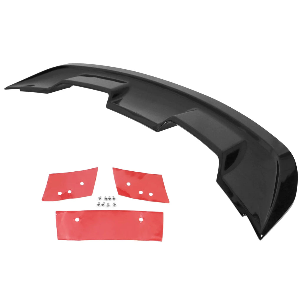 2015 Rear Gloss 15-23 2019 2017 2016 ABS with Style - Coupe Black GT500 Ford Compatible 2018 Trunk Ikon Motorsports Mustang Wing Spoiler 2020