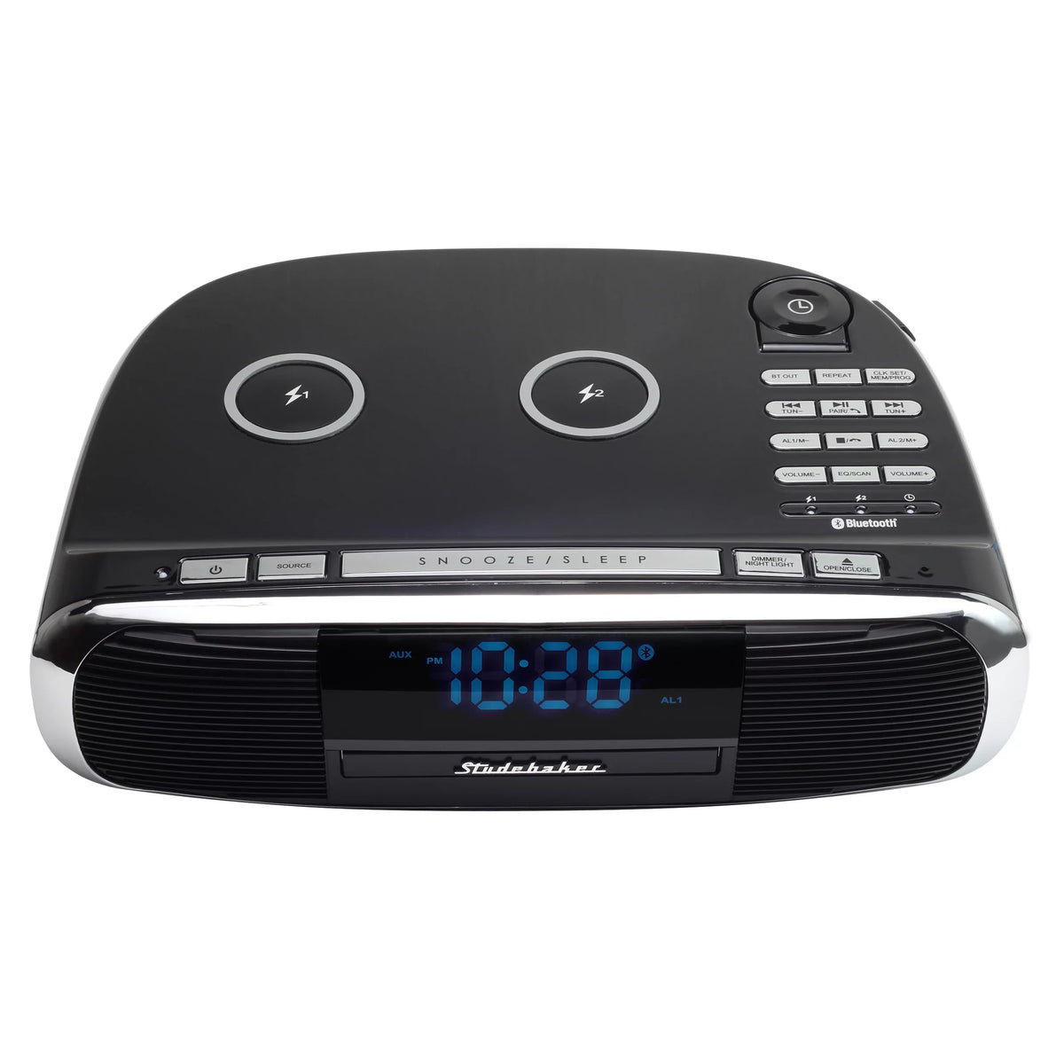 Qi System with Radio, Station Music CD, Workstaton and Wireless HiFi Studebaker FM Charging