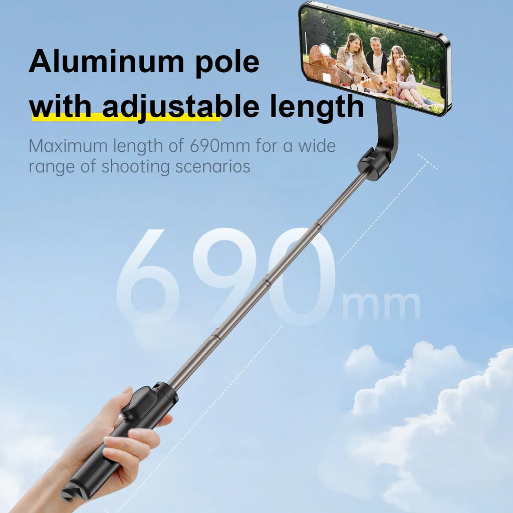 Tripod, Magnetic , classic Control Selfie Stick 27.1 with Rotation Remote TELESIN for inch