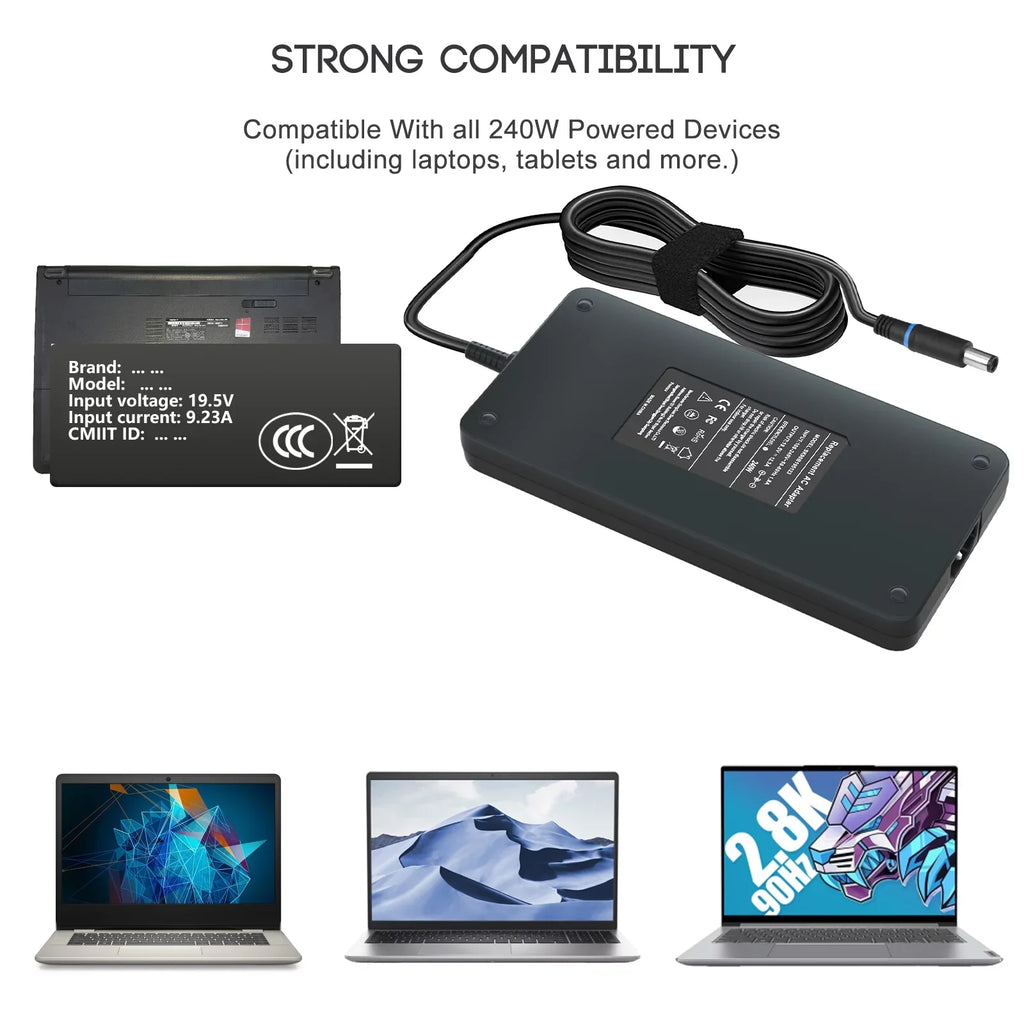 R5 Cord Alienware M17 R4 M4300 G3 7540 13 15 G5 M6400 Supply M17x Series 7710 x51,Precision Adapter G7 R1 180W for M6500 17 Charger R3 240W Power R2 Laptop M15 AC