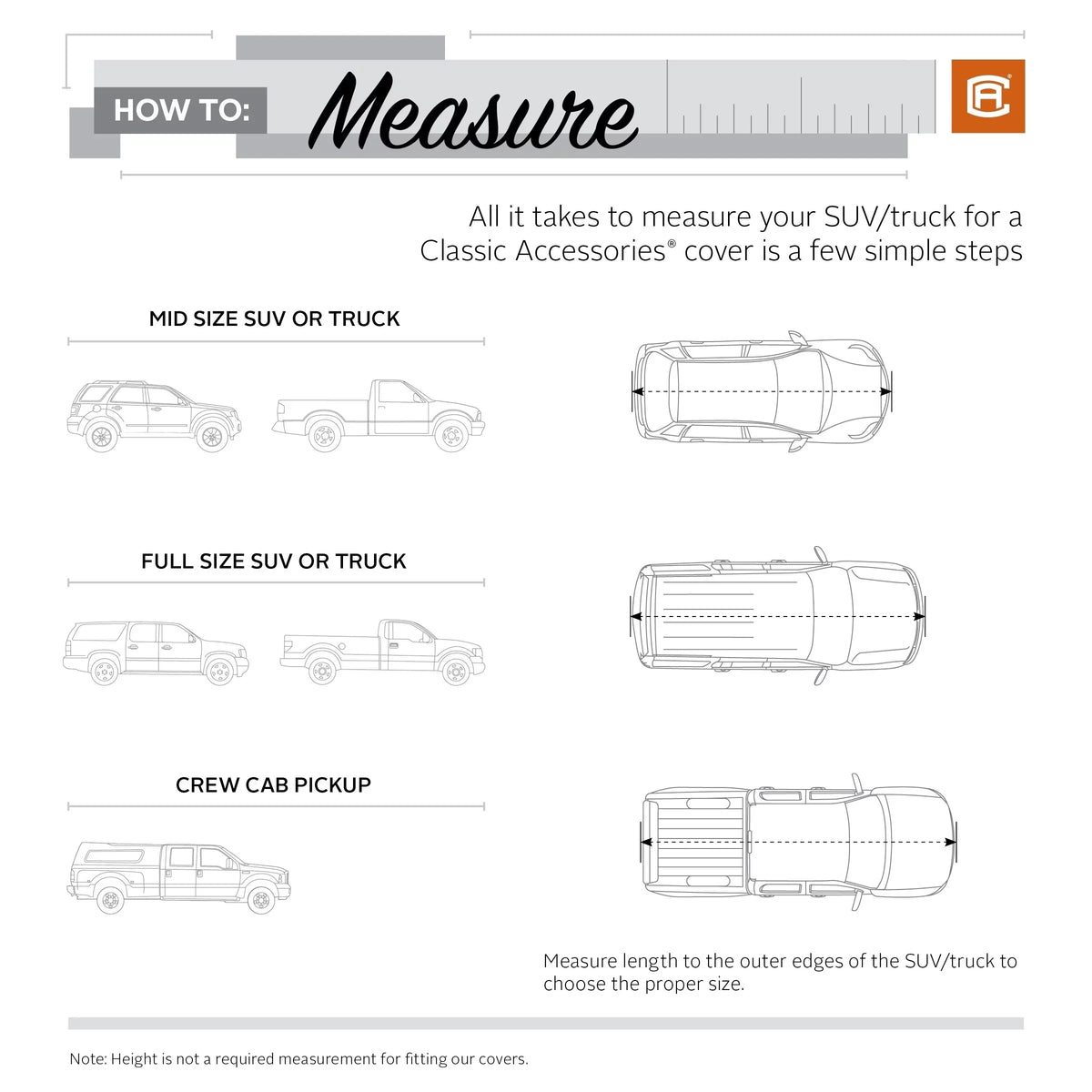 PolyPRO™ Cover, Cover Charcoal Up 3 SUV OverDrive to Truck Car or Accessories 187"L, Classic Heavy-Duty - Compact