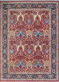 Rust/Blue Aria 9'10" 13'7" Ramez Rug, x
