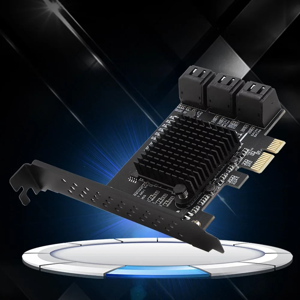 USB, 1.5G PCI 6-Port 3.0 Card Expansion Card Card HDD SATA Riser Jadeshay Compatible,3G