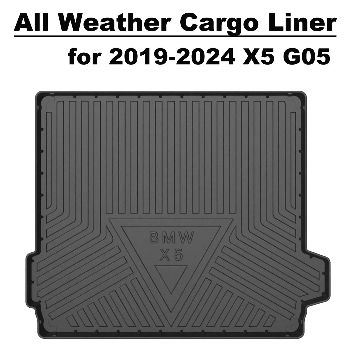 Mat Black Floor X5 2024 , 2019 Weather Accessory 2023 2021 BMW Rear 2020 All 2022 Cover Liner Cargo BMW X5 2019-2024 for fit Trunk Cargo Tray