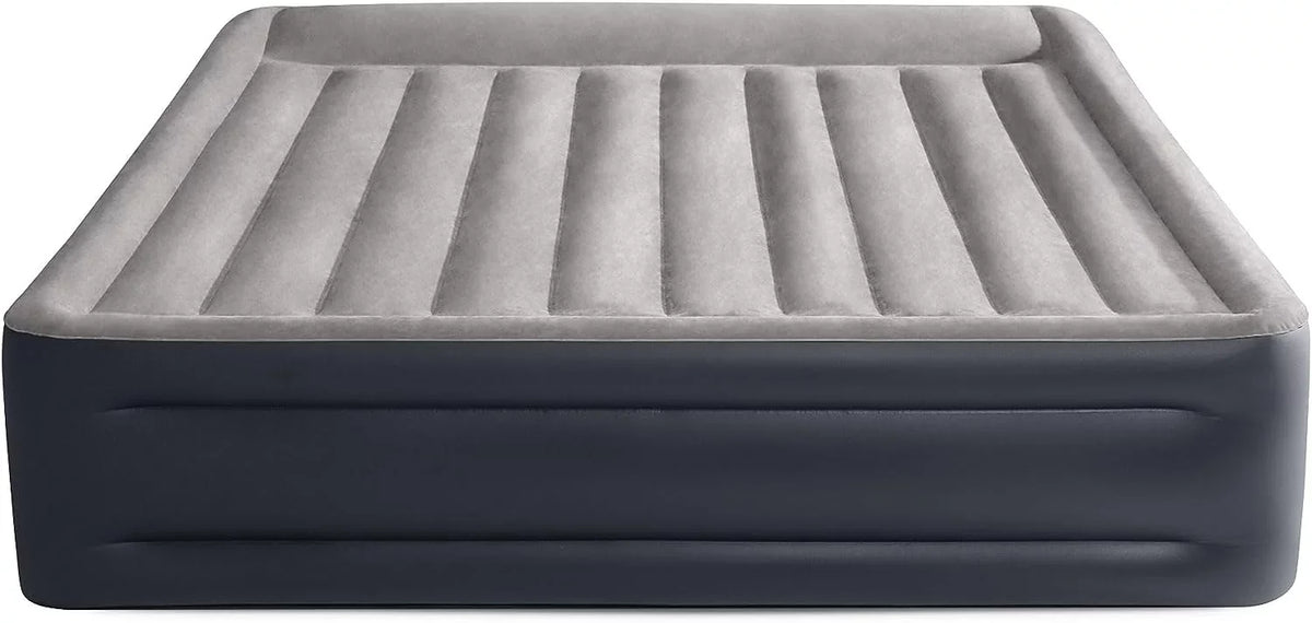 Pump, Air Raised Pillow Mattress King-Sized Air Firm Deluxe Inflatable with Portable Up trendy Internal Built-in Bed Blow