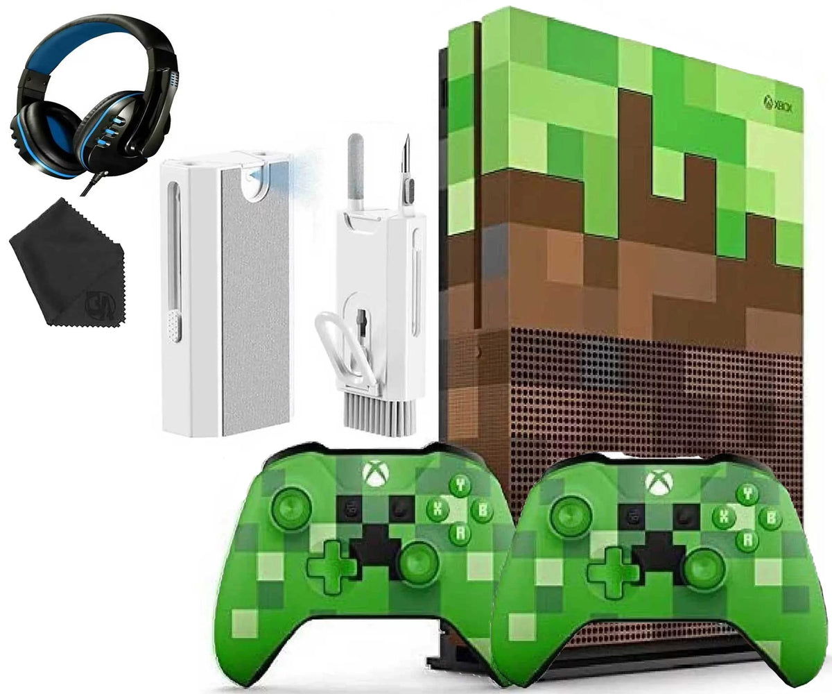 Controller with Kit Gaming special edition 1TB X Console Cleaning Mincraft One Headset Microsoft Xbox 2