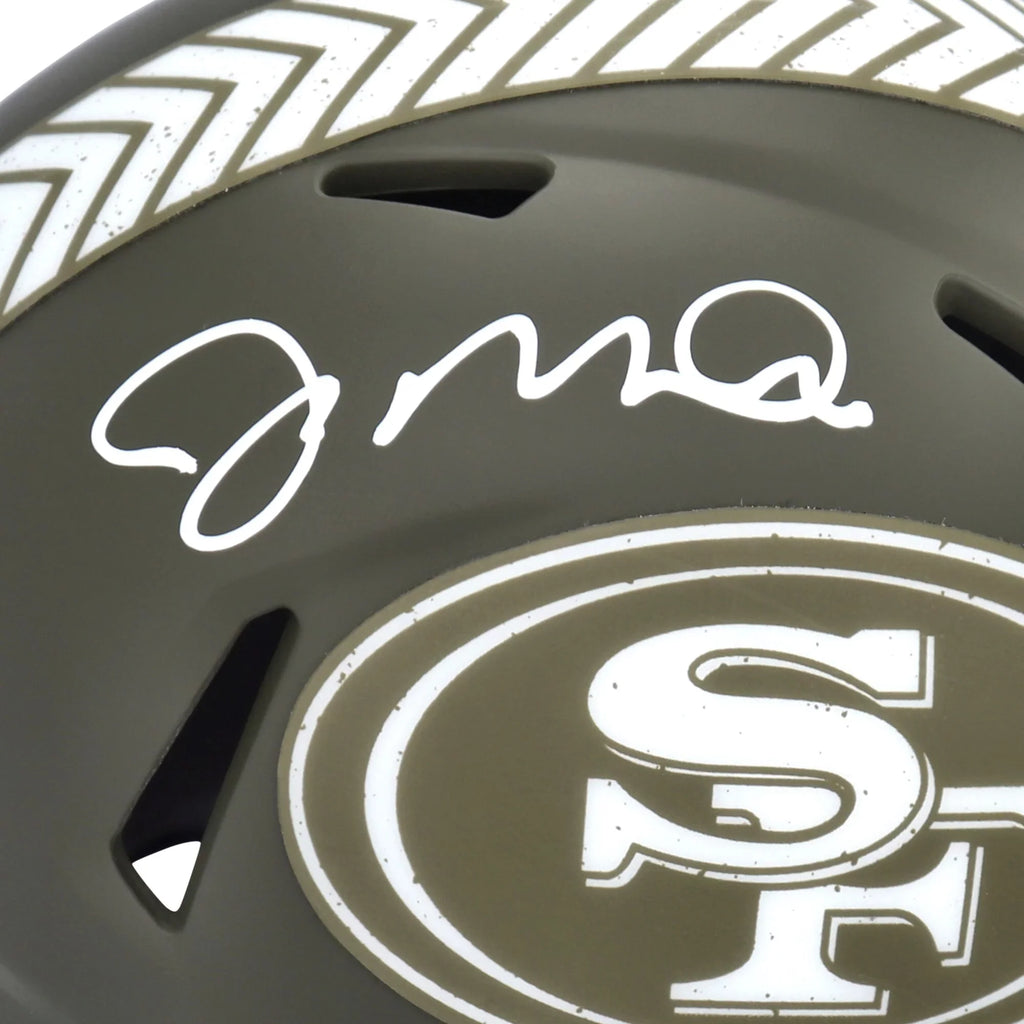 Speed Salute Rid Mini Service Helmet Joe Francisco Autographed Montana 49ers To 2022 San