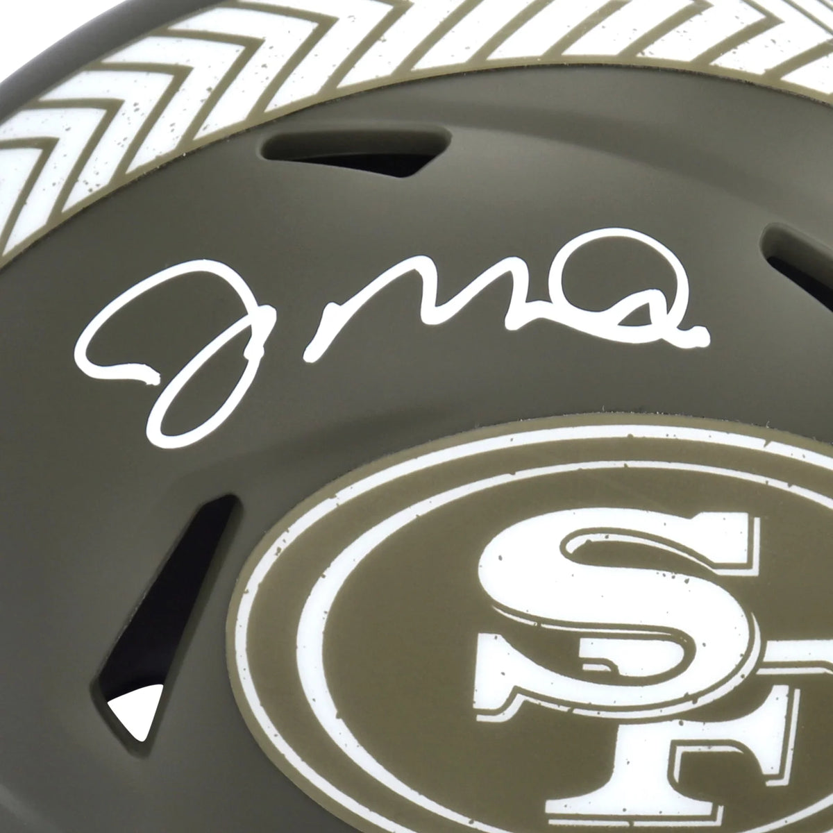 Speed Salute Rid Mini Service Helmet Joe Francisco Autographed Montana 49ers To 2022 San