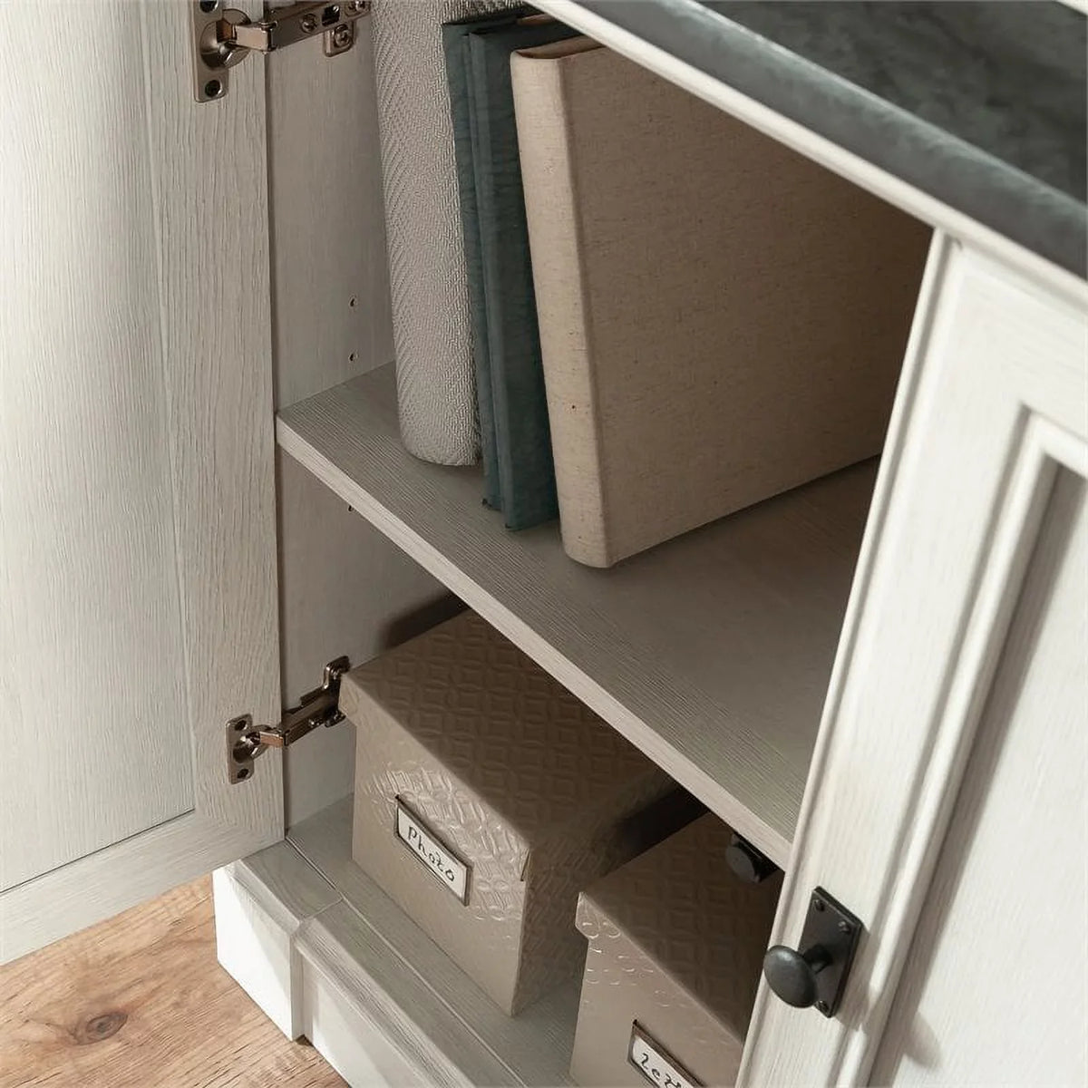 Oak Glacier 5-Shelf special edition Sauder Bookcase, Bookcase Library Palladia Finish