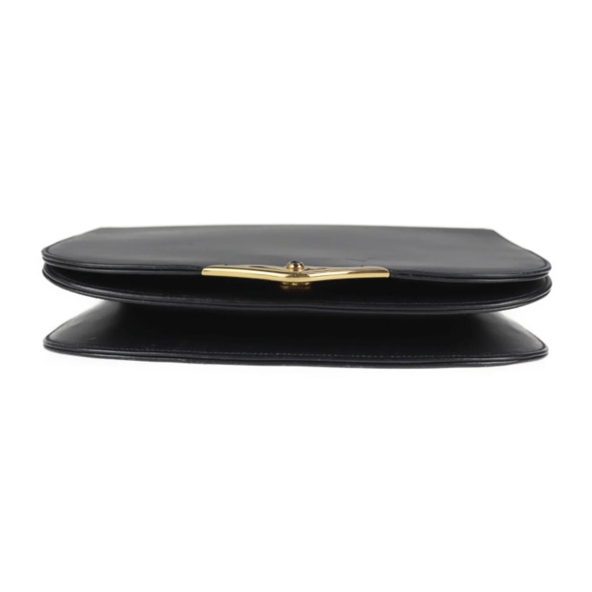 leather bag (Good) Cartier new line calf CARTIER navy shoulder 2WAY clutch sapphire dark Pre-Owned