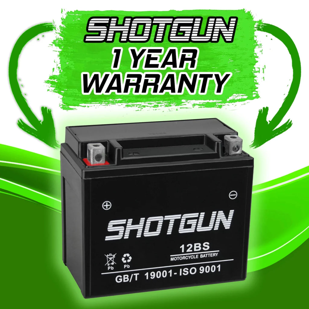with Battery Compatible Motorsports Suzuki GSX-R1000 Shotgun YTX12-BS