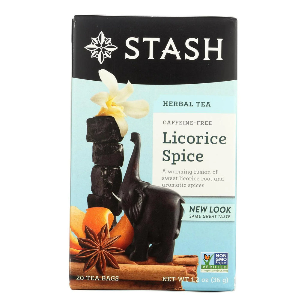 6 Premium Company - Herbal Caffeine Free - special edition Tea Spice Licorice Case 20 Tea Bags Stash - of