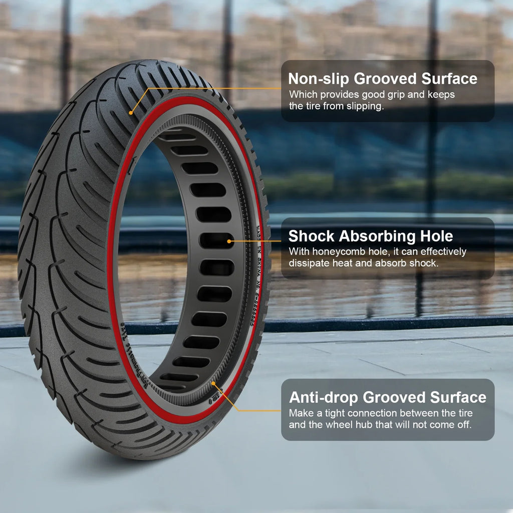E Riding Inch Tomshoo for Puncture Mounting Tire M365 proof 8.5 2pcs with Set Solid Rubber Tyre Tool